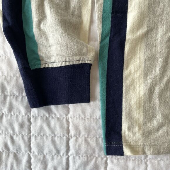 Rustic Souls NYC Vertical Stripe Long Sleeve Tshirt Cuff Mens Slim Size L - Picture 6 of 10